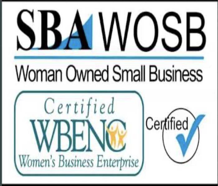 The Logo for the Women-Owned Small Business and Women's Business Enterprise displays.